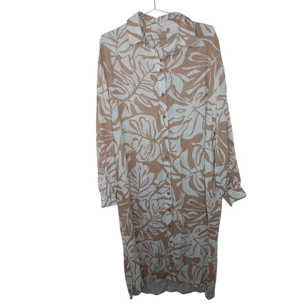 New Without Tags Easel Khaki Printed Button Down … - image 4